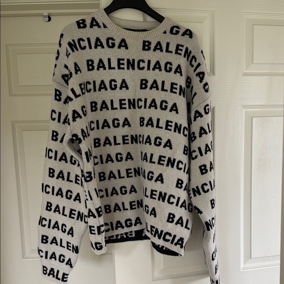 Brand new with tag Authentic Balenciaga white and Black Allover - Main Image